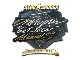 Aufkleber | GeT_RiGhT (Gold) | Berlin 2019