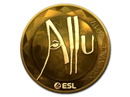 Aufkleber | allu (Gold) | Kattowitz 2019