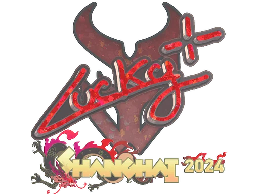 Klistermärke | Lucky (glitter) | Shanghai 2024