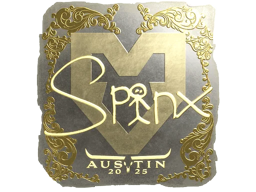 Adesivo | Spinx (Dourado) | Austin 2025