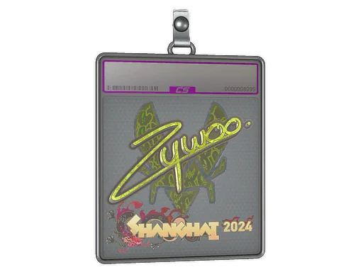 Placa de pegatinas | ZywOo (holográfica) | Shanghái 2024