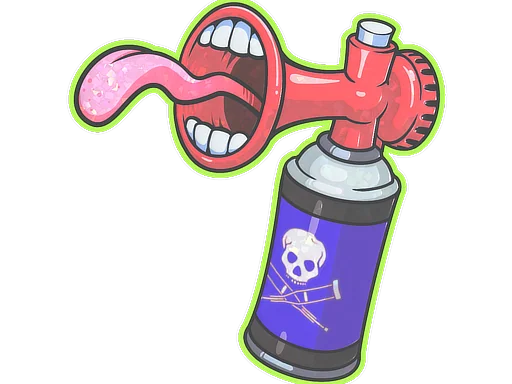 Sticker | Airhorn (Glitter)