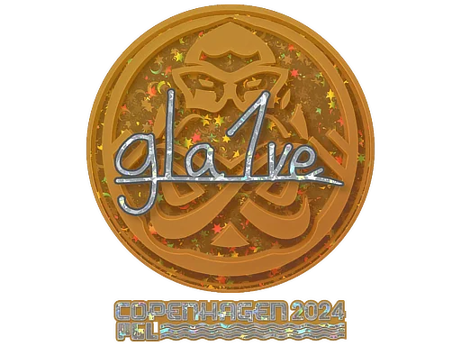 Klistermärke | gla1ve (glitter) | Copenhagen 2024