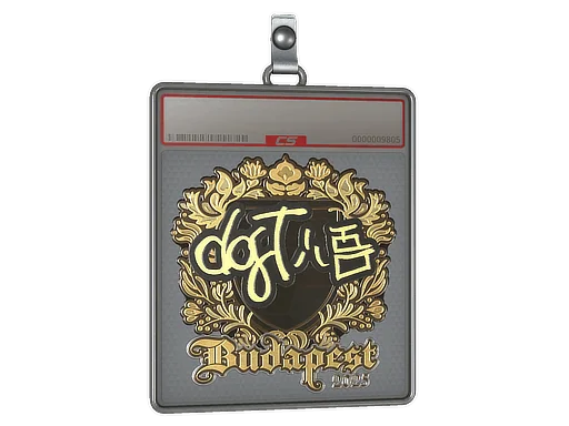 Placa de Adesivo | dgt (Dourado) | Budapeste 2025