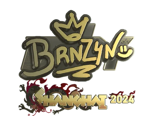 Pegatina | brnz4n (dorada) | Shanghái 2024