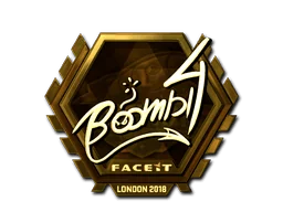 Adesivo | Boombl4 (Dourado) | Londres 2018