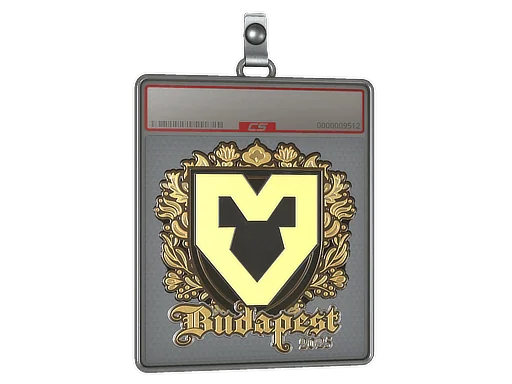 Klistermärkesfodral | MOUZ (guld) | Budapest 2025