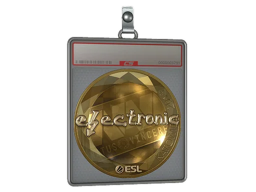 Placa de Adesivo | electronic (Dourado) | Katowice 2019