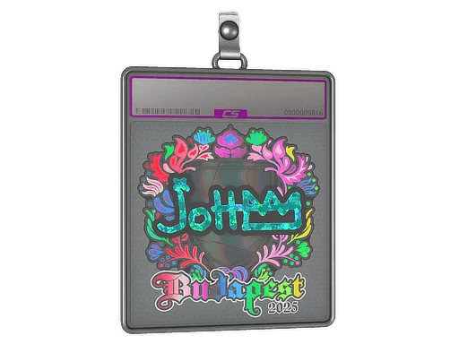 Placa de pegatinas | jottAAA (holográfica) | Budapest 2025