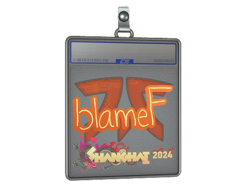 Placa de Adesivo | blameF | Xangai 2024