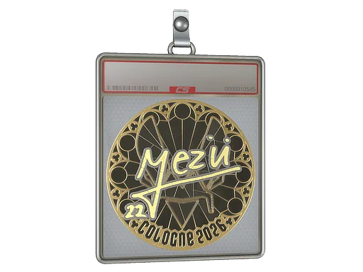 Placa de pegatinas | mezii (dorada) | Colonia 2026