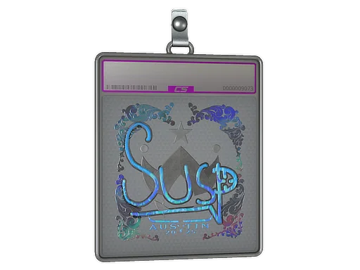 Placa de pegatinas | susp (holográfica) | Austin 2025