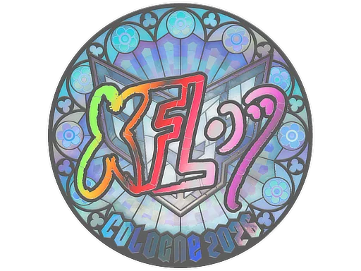 Klistermärke | xfl0ud (holo) | Cologne 2026