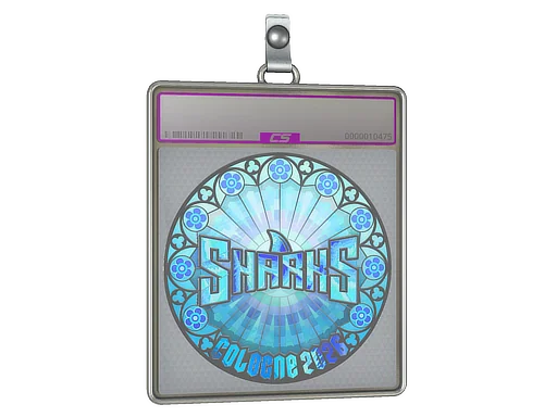 Placa de pegatinas | Sharks Esports (holográfica) | Colonia 2026