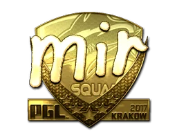 Klistermärke | mir (Guld) | Krakow 2017