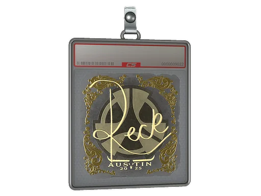 Placa de Adesivo | reck (Dourado) | Austin 2025