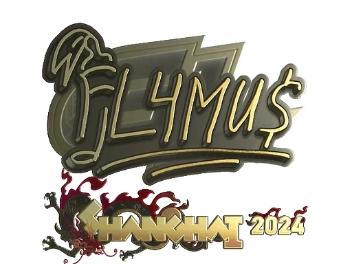 Sticker | FL4MUS (Gold) | Shanghai 2024