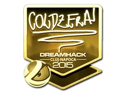 Pegatina | coldzera (dorada) | Cluj-Napoca 2015