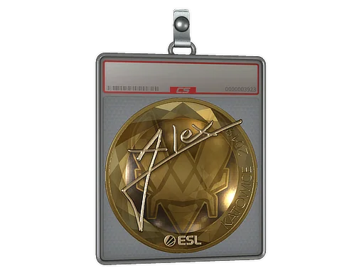 Placa de Adesivo | ALEX (Dourado) | Katowice 2019