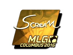 Sticker | ScreaM (Gold) | MLG Columbus 2016