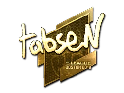 Klistermärke | tabseN (Guld) | Boston 2018