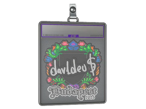 Sticker Slab | dav1deuS (Embroidered) | Budapest 2025