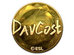 Aufkleber | DavCost (Gold) | Kattowitz 2019