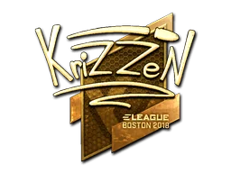 Adesivo | KrizzeN (Dourado) | Boston 2018
