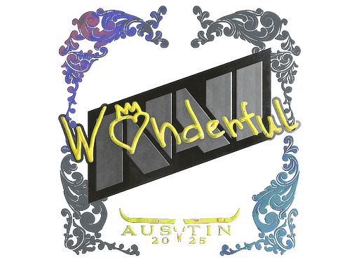 Adesivo | w0nderful (Holográfico) | Austin 2025