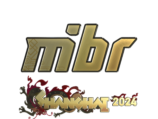 Aufkleber | MIBR (Gold) | Shanghai 2024