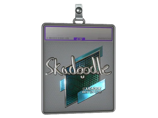 Placa de pegatinas | Skadoodle (reflectante) | Boston 2018
