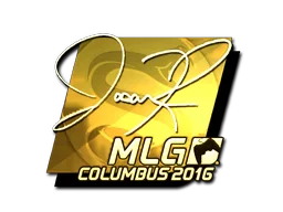Pegatina | jasonR (dorada) | MLG Columbus 2016