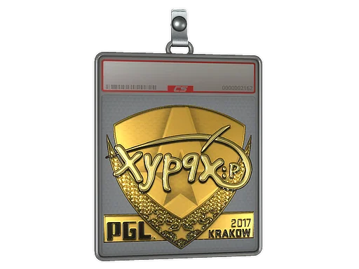 Placa de Adesivo | Xyp9x (Dourado) | Cracóvia 2017
