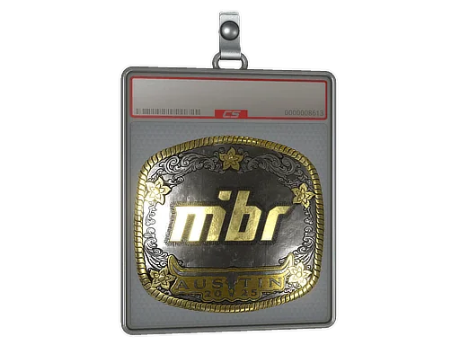 Placa de Adesivo | MIBR (Dourado) | Austin 2025