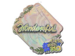 Pegatina | w0nderful (holográfica) | Río 2022