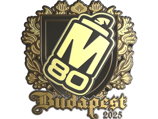 Klistermärke | M80 (guld) | Budapest 2025