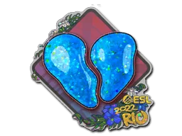 Klistermärke | 00 Nation (glitter) | Rio 2022