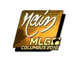 Klistermärke | rain (Guld) | MLG Columbus 2016