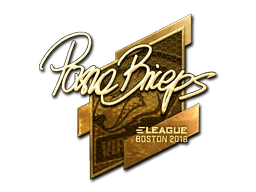 Klistermärke | pashaBiceps (Guld) | Boston 2018