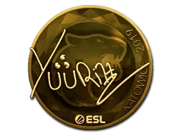 Klistermärke | yuurih (Guld) | Katowice 2019
