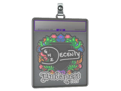 Sticker Slab | decenty (Embroidered) | Budapest 2025