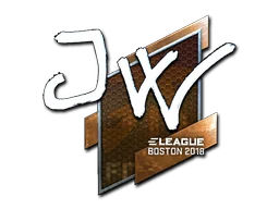 Klistermärke | JW (Foil) | Boston 2018