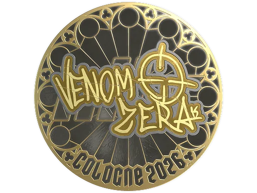 Pegatina | venomzera (dorada) | Colonia 2026