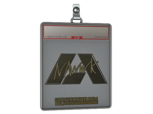 Placa de Adesivo | nawwk (Dourado) | Copenhague 2024