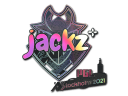 Naklejka | JACKZ (holograficzna) | Sztokholm 2021