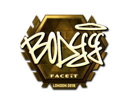 Pegatina | bodyy (dorada) | Londres 2018