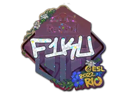 Naklejka | F1KU (brokatowa) | Rio 2022