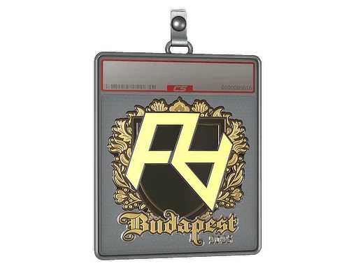 Sticker Slab | Rare Atom (Gold) | Budapest 2025