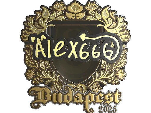 印花 | alex666（金色）| 2025年布达佩斯锦标赛