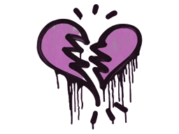 Sealed Graffiti | Broken Heart (Bazooka Pink)